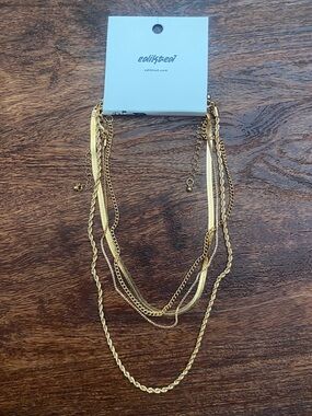 Edikted 4pc Gold Necklace Bundle